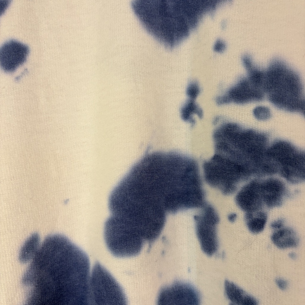Jane and Delancey Sz Small Sweatshirt Blue White Tie Dye Long Sleeve Lightweight - Picture 2 of 9